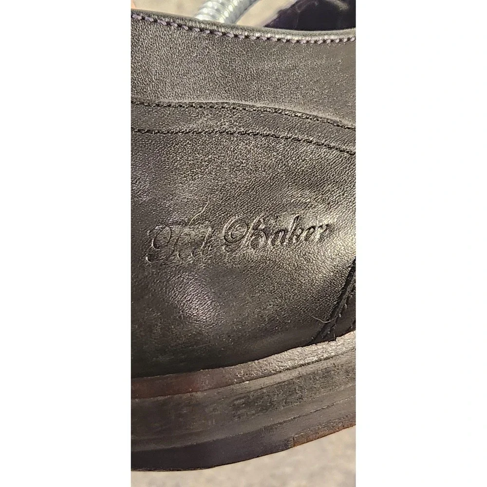 Ted Baker ROGER 2 Shoes Mens Size 11.5 Black Leather Cap Toe Oxford Dress Formal
